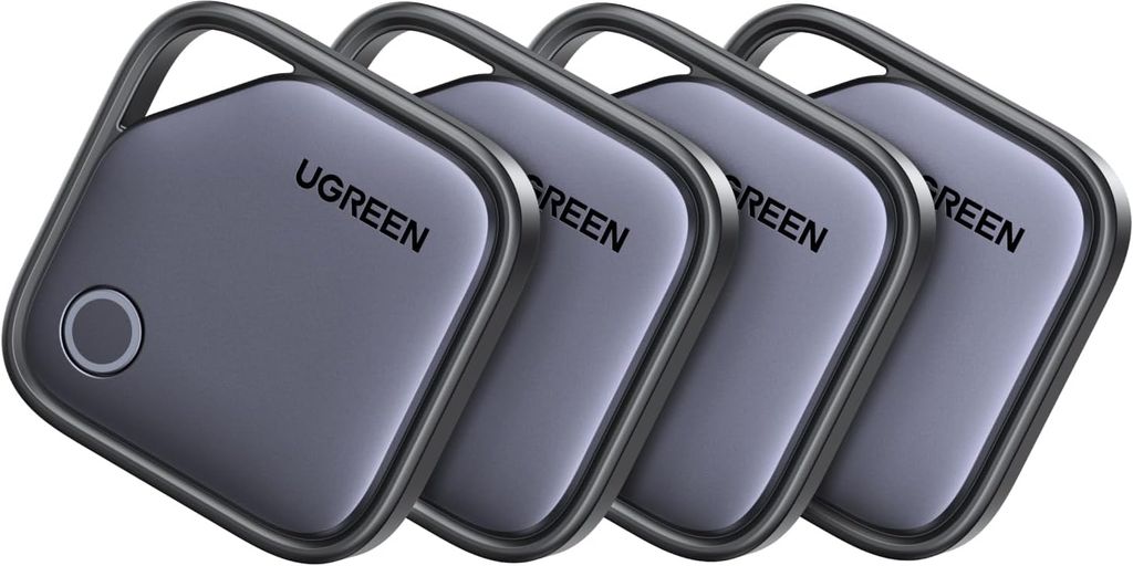 Imagen de: UGREEN FineTrack G Smart Finder Solo Android Localizador USB C Carga Rastreador Compatible con Google Find Hub para Cartera Llaves Equipaje Maleta, 1 Años de Batería(4 Piezas)