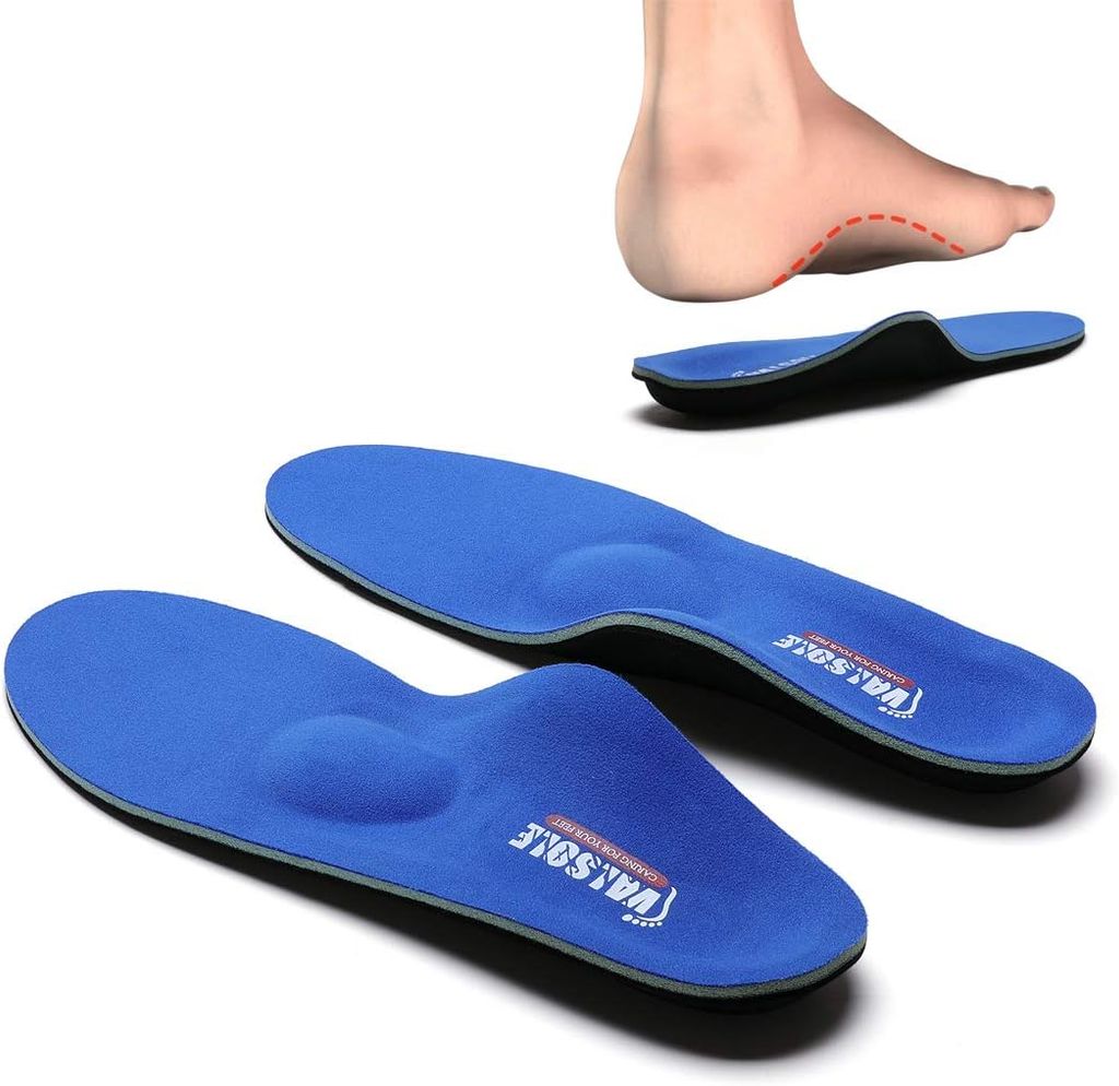 Imagen de: Valsole Plantillas Ortopédicas soportes de arco y talones la absorción de choque- para el dolor de talón, pie plano, Fascitis Plantar, dolor de rodilla y espalda