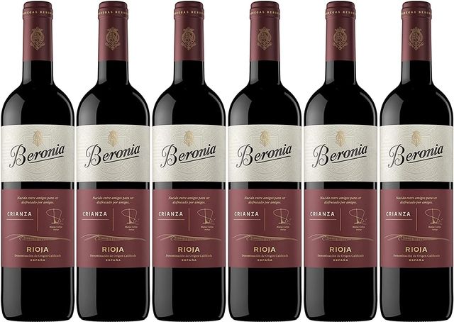 Imagen de la oferta: Beronia Crianza - Vino Tinto D.O.Ca. Rioja Tempranillo - 6 Botellas de 750 ml - Total: 4500 ml