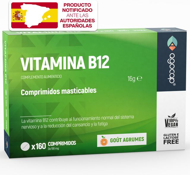 Imagen de la oferta: vitamina B12 - Reduce Cansancio, Fatiga y Contribuye al Funcionamiento del Sistema Inmunológico. B12 Vitamina, vitaminas para el cansancio, 160 comprimidos Veganos