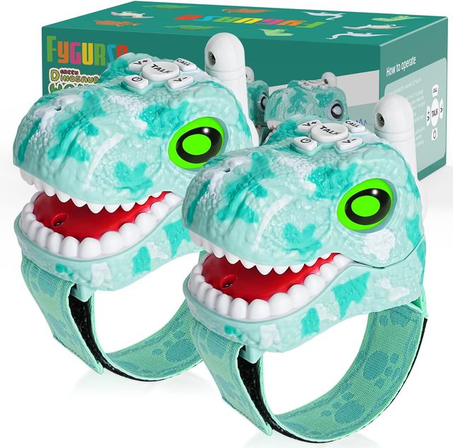 Imagen de la oferta: Fygurso Walkie Talkies para Niños y Niñas de 3 a 8 Años, Juguetes para Aventuras al Aire Libre, Camping, Halloween, Navidad, Regalos de Cumpleaños (Alcance de Conversación 1000 m)