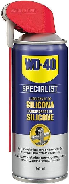 Imagen de la oferta: WD-40 Specialist - Lubricante de silicona - Fórmula resistente a altas presiones, protege de la humedad, previene óxido y corrosión - Pulverizador Doble Acción 360º - 400 ml