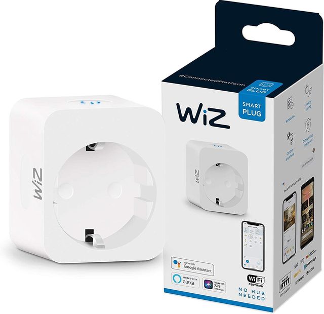 Imagen de la oferta: Wiz - Enchufe inteligente Wi-Fi, controla con App, compatible con Alexa y Google Home
