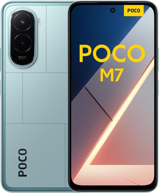 Imagen de la oferta: XIAOMI POCO M7 - Smartphone de 6+128GB, Cámara Dual de 50MP con AI, Pantalla inmersiva de 6,9" FHD+, Snapdragon 685, Carga rápida de 33W y Reversible de 18W, Cargador no Incluido, Azul (Versión ES)