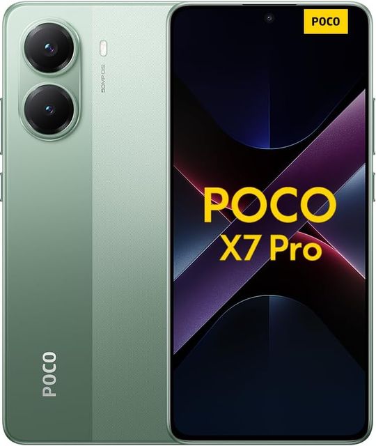 Imagen de la oferta: Xiaomi POCO X7 Pro - Smartphone de 12+512GB, Pantalla CrystalRes 1.5K 120Hz AMOLED, MediaTek Dimensity 8400-Ultra, Cámara de 50 MP, 90W HyperCharge, Cargador no Incluido, Verde (Versión ES)
