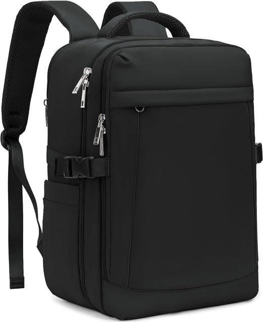 Imagen de la oferta: Yankony Mochila Viaje Cabina Avion 40x20x25 para Ryanair 20L Mochilas De Viaje con Bolsillo Antirrobo Travel Backpack Equipaje de Mano Hombre Mujer, Negro