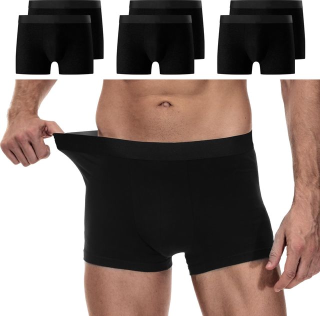 Imagen de la oferta: YouShow Calzoncillos Hombre Algodón Pack de 6/12 Boxer para Hombre Ropa Interior Ajustados y Transpirables, Suaves y Cómodo