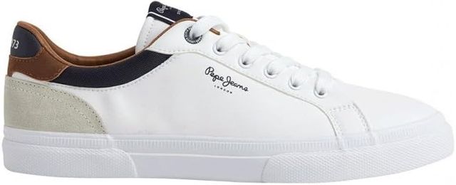 Imagen de la oferta: Pepe Jeans Zapatillas de Piel Tribunal De Kenton Blanco